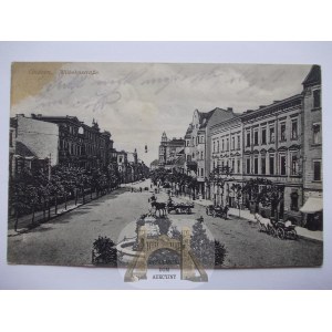 Gniezno, Gnesen, Wilhelm Street, 1916