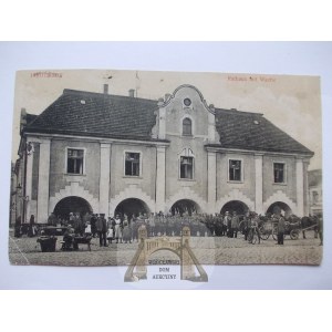 Jarocin, Jarotschin, town hall, changing of the guard, 1916