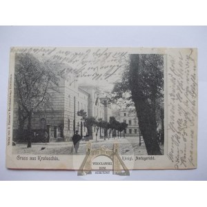 Krotoszyn, Krotoschin, sąd, ulica, 1904