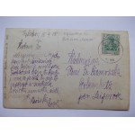 Kąkolewo u Leszna, Osieczna, kočár, soukromý list, 1915