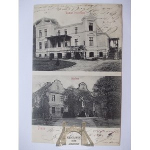 Pniewy, Pinne, palace, parish house, ca. 1907