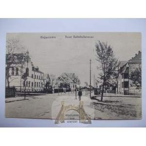 Bojanowo, Dworcowa street, ca. 1915