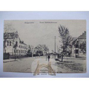 Bojanowo, ulica Dworcowa, ok. 1915