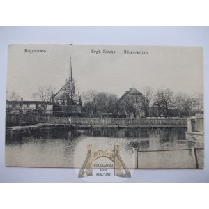Bojanowo, kostel a škola, 1918