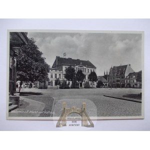 Wolsztyn, Wollstein, Rathaus, 1940
