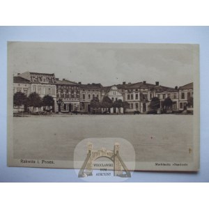 Rakoniewice, Rakwitz, Marktplatz, ca. 1914