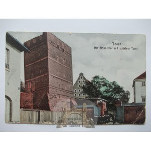 Toruń, Thorn, Krzywa wieża, ładne kolory, ok. 1910