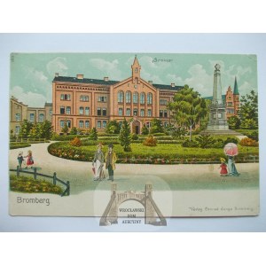 Bydgoszcz, Bromberg, seminarium, litografia, ok. 1905