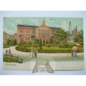 Bydgoszcz, Bromberg, seminary, lithograph, ca. 1905