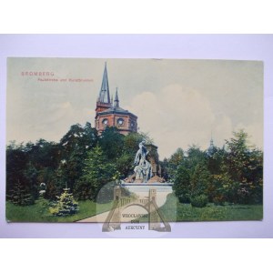 Bydgoszcz, Bromberg, Paulskirche, Springbrunnen, 1910