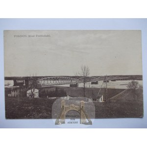 Bydgoszcz, Fordon, Bridge on the Vistula, ca. 1922