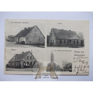 Serock poblíž. Koronowo, Bydgoszcz, škola, hostinec, 1909