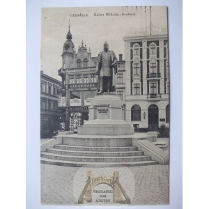 Grudziądz, Graudenz, pomnik cesarza, 1915