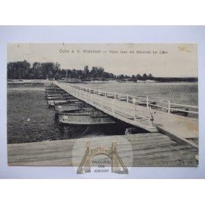 Chełmno, Culm, most pontonowy, 1914