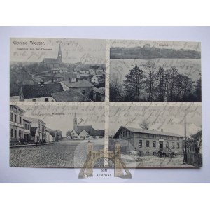Górzno bei Brodnica, 4 Ansichten, ca. 1914
