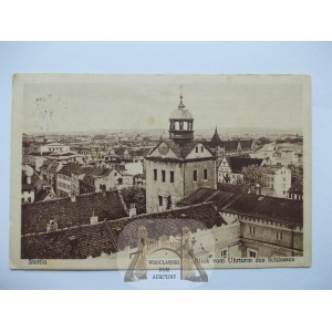 Szczecin, Stettin, widok z wieży zamku, 1930