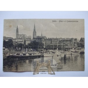 Szczecin, Stettin, panorama, 1919