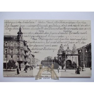 Szczecin, Stettin, Royal Gate, all embossed, 1905