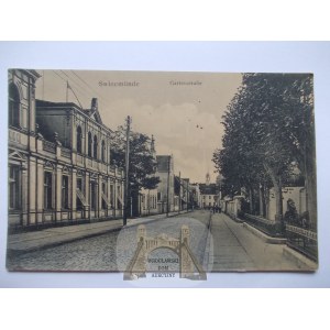 Świnoujście, Swinemunde, ulica Ogrodowa, ok. 1910