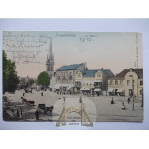 Swinoujscie, Swinemunde, Small market, 1902