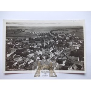 Resko, Regenwalde bei Lobez, Luftbildpanorama, 1943