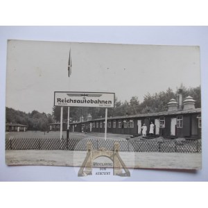 Inica k. Stargard, obóz pracy przy budowie autostrady, 1939