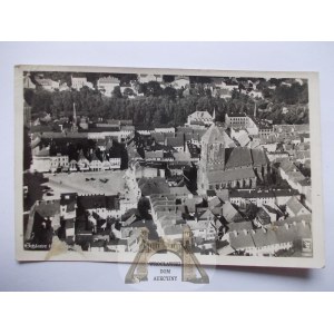 Slawno, Schlawe, Luftbildpanorama, 1942