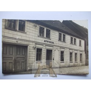 Dobra k. Police, apteka, prywatna kartka, 1911