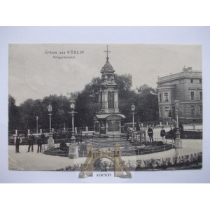 Koszalin, Koslin, pomnik wojenny, 1907