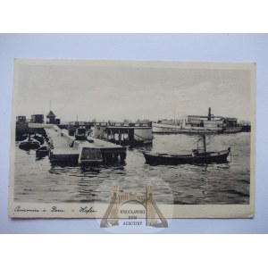 Kamień Pomorski, Cammin, port, 1942