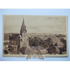 Kamień Pomorski, Cammin, cathedral, panorama, circa 1920.