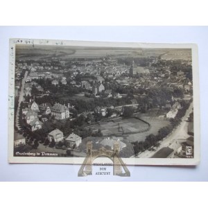 Gryfice, Greifenberg, panorama lotnicza, 1938