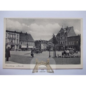 Drawsko, Dramburg, náměstí, asi 1930