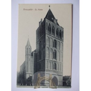 Choszczno, Arnswalde, kostol, asi 1920