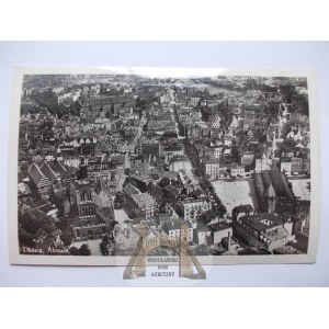 Gdaňsk, Staré mesto, letecký záber, okolo roku 1939