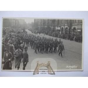 Gdaňsk, policejní pochod, kolem roku 1930