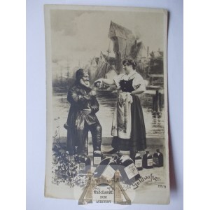 Gdaňsk, Gdaňsk, Goldwasser, reklama, cca 1900