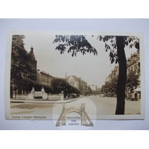 Gdaňsk, Wrzeszcz, Tržní náměstí, asi 1940