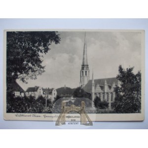 Gdansk, Danzig, Oliva, Evangelical church, ca. 1940.