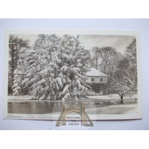 Gdaňsk, Oliwa, zima v parku, asi 1940