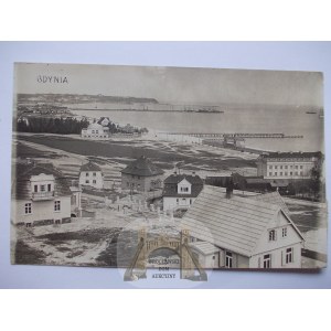 Gdyně, panorama, vily, 1927