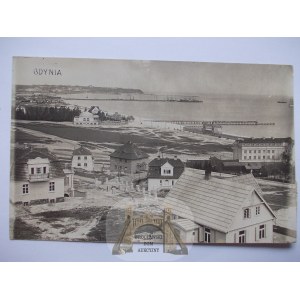 Gdynia, panorama,villas, 1927