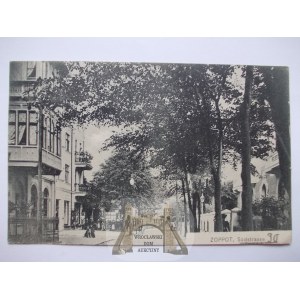 Sopot, Zoppot, ulica Południowa, 1909