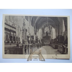 Kartuzy, interiér kostela, 1935