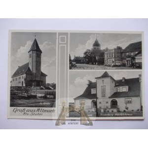 Stary Targ bei Sztum, Kirche, Schutzhütte, Gasthaus, 1939
