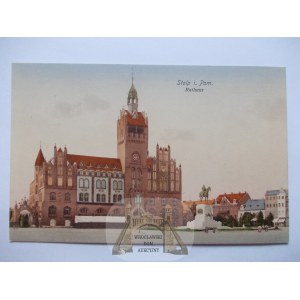 Słupsk, Stolp, Rathaus, ca. 1920