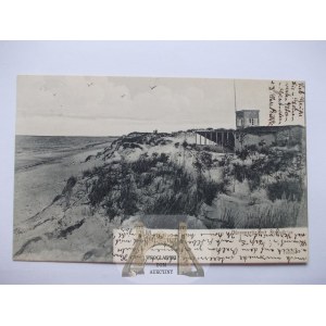 Łeba, Leba, plaża, 1910