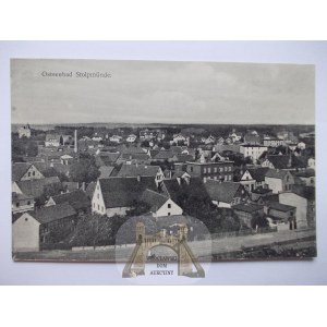 Ustka, Stolpmunde, panorama, ok. 1920