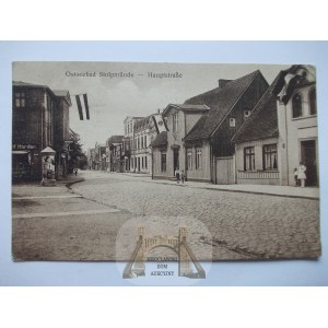 Ustka, Stolpmunde, Straße, 1927