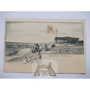 Krynica Morska, Kahlberg, hala plażowa, ok. 1902